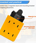 4 Wire Dump Trailer Remote Control Switch 12V DC Up Down Momentary Push Button For Double Acting Hydraulic Pump Lift Winch Dump Bed G018 4W Weatherproof ABS Shell Dustproof Quick Hookup