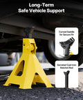 Low Profile Floor Jack 2 Ton With Stands By VEVOR Beefy Workhorse Hydraulic Trolley Car Lift for SUVs with secure fitting saddle