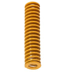 Two Pieces Yellow Extra Light Load Mold Spring For Industrial Machinery And Stamping Dies With 12mm Outer Diameter And 6mm Inner Diameter Elastic Motion Precision Equipment Components TF12x40mm