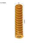Two Pieces Yellow Extra Light Load Mold Spring For Industrial Machinery And Stamping Dies With 12mm Outer Diameter And 6mm Inner
