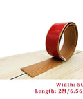Self Adhesive Flat Floor Transition Strip, PVC Laminate Floor Strip Carpet Transition Strip Floor Threshold Divider Strips, 5CM Yellow Oak