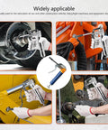 One Handed 120cc High Pressure Grease Gun for Precise Lubrication in Heavy Duty Machines, Construction Gear, Farm Equipment, and DIY Projects