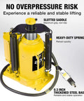 Massive 20 Ton Pneumatic Bottle Jack For Trucks And Autos With Air And Manual Pump, Heavy Duty Auto Shop Jack By Yellow Jacket