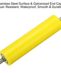 ✝️ Polyurethane Coated Conveyor Roller 2" Diameter 8" Length, Stainless Steel Transmission Replacement Part Galvanized End, Yellow