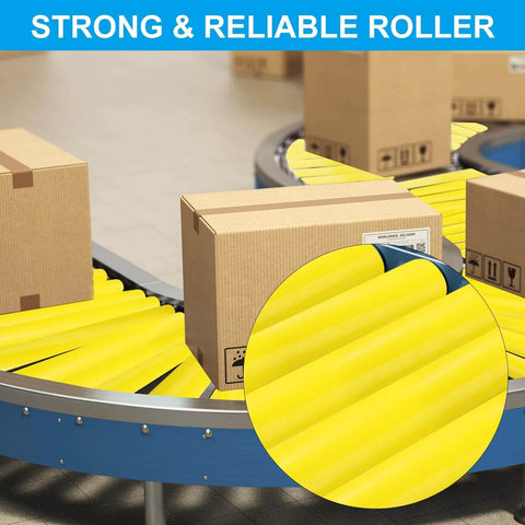 ✝️ Polyurethane Coated Conveyor Roller 2" Diameter 8" Length, Stainless Steel Transmission Replacement Part in automated system