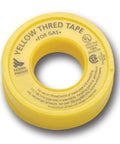 Professional Grade PTFE Thread Seal Tape for Gas Lines with Gasoila, High Density Leak Proof Seal, yellow 0.5 inch by 260 inches