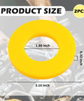 Yellow 2 Pack Silencer Shock Bushings For Shock Absorption And Noise Reduction in engine, size 3.16x3.16x0.32 inches