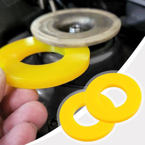 2 Pack Silencer Shock Bushings For Shock Absorption And Noise Reduction Heavy Duty Bushing Dampers Washers shown in use