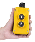 4 Wire Dump Trailer Remote Control Switch For 12V DC Hydraulic Pump Lift Winch And Dump Bed No Fuss Install held in hand