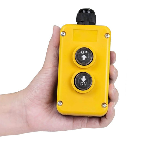 4 Wire Dump Trailer Remote Control Switch For 12V DC Hydraulic Pump Lift Winch And Dump Bed No Fuss Install held in hand