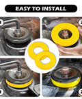 Installation of 2 Pack Silencer Shock Bushings For Shock Absorption And Noise Reduction Heavy Duty Bushing Dampers Washers on car suspension.