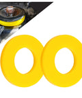 2 Pack Silencer Shock Bushings For Shock Absorption And Noise Reduction Heavy Duty Bushing Dampers shown installed and in detail