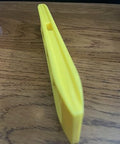 Side view of 9 Inch Speedlite Torpedo Level Yellow Built With High Impact Composite For Tough Jobsite Use Non Conductive Design Makes It A Handy Third Hand For Electricians And Pro DIYers Swanson Tool TL011.
