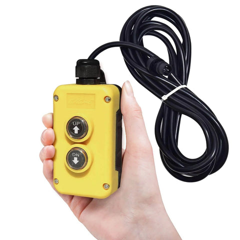 3 Wire Dump Trailer Remote Control Switch For 12V DC Single Acting Hydraulic Pump Power Unit Fits Lift Unloading