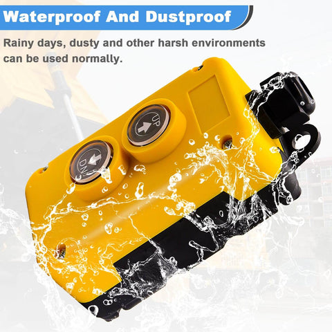 4 Wire Dump Trailer Remote Control Switch 12V DC Up Down Momentary Push Button For Double Acting Hydraulic Pump Lift Winch