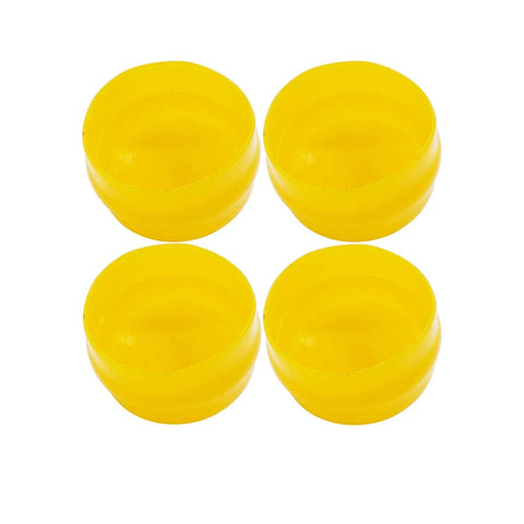 Wheel Bearing Cap Dust Cover 4 Pack M143338 For John Deere L LA LT LX D And X Series, flexible yellow protective caps