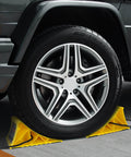 4 Pack Non Slip Wheel Chocks For RVs And Travel Trailers With Rope For Easy Removal Lightweight Plastic Wheel Stoppers