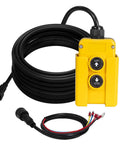 4 Wire Dump Trailer Remote Control Switch For 12V DC Hydraulic Pump Lift Winch And Dump Bed No Fuss Install Budget Friendly Reliable Remote System For Fast Lifts And Safe Dumps, yellow casing, long cord
