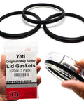 Replacement Lid Seal Gaskets For Yeti Rambler Magslider And Original Lids 3 Pack 20 Oz Tumbler Gasket Set with silicone rings