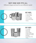 Yeti Lid Rubber Seal Replacement Gasket Set For Leakproof O Ring, compatible with Yeti 10 oz Lowball, 24 oz Mug and tumbler sizes.