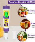 Hydrogen Water Tester With ORP TDS And PH EC Meter Temperature Sensor Handy Six In One Water Quality Monitor for ideal pH brewing