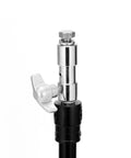 Close-up of Yoke Mount To Baby Receiver And Junior Adapter for TVMP Yoke Lighting Mounts Converts To Light Stands or Wall Arm.
