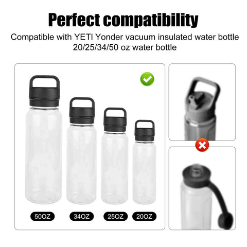 4 Pack Silicone Gasket Replacements For Yonder Water Bottles 20 Oz 25 Oz 34 Oz And 50 Oz Leak Proof O Ring Seals Silicone Sealing Rings