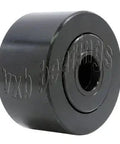 YR-1-1/2-X Flat Yoke Needle Roller Bearing 7/16" x 1-1/2" x 7/8" inch in black, side view
