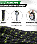 Ultimate Vertical Lifeline Assembly 25 Foot Polyester Rope Harness Safety System With Two Grab Snap Hooks Shock Absorber
