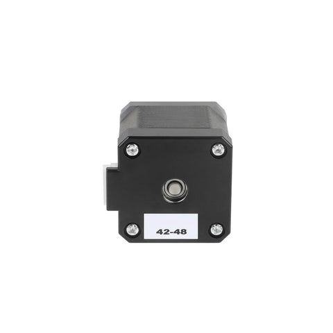 Front view of Z Axis 42 48 Stepper Motor For K1 Max 3D Printer 1A 1.8 Degree Shaft showing four mounting screws and label.