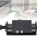 Z Axis Screw Slide Table Linear Actuator Engraving Machines High Precision Linear Actuator Stainless Steel 3D Printer CNC Router Parts, black metal slide with screws and mounting holes