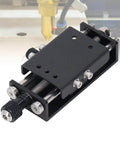 Z Axis Screw Slide Table Linear Actuator for Engraving Machines, stainless steel part shown close-up with screws and rods