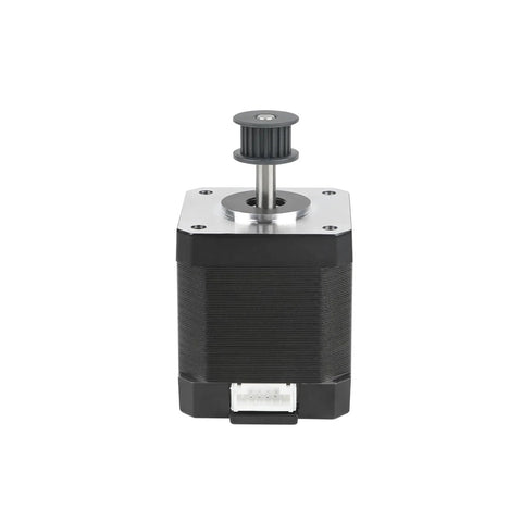 Front view of Z Axis 42 48 Stepper Motor For K1 Max 3D Printer 1A 1.8 Degree Shaft showcasing the shaft and pinion gear.