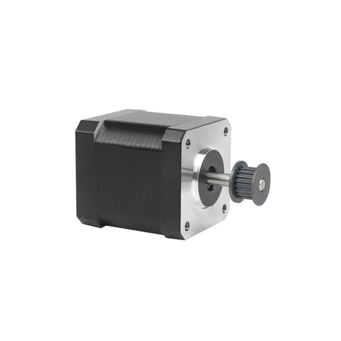 Side view of the Z Axis 42 48 Stepper Motor For K1 Max 3D Printer 1A 1.8 Degree Shaft showing the motor body and shaft.