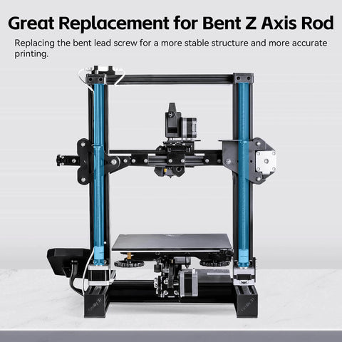 3D printer frame setup for 365mm t8 z axis lead screw z rod stainless steel threaded rod with brass nut z-axis upgrade kit installation
