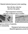Material selection process for 24 Inch Large Glass Door Handle H Shape Double Sided Push Pull Acrylic Crystal With Stainless Steel Anti Fingerprint Finish