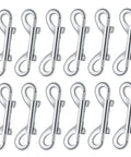 12 Pack Double Ended Bolt Snap Hooks Zinc Alloy Double Trigger Clips For Dog Leash Collar Key Chain Horse Tack Pet Sling And Feed Buckets 2.75 Inch Durable 110 Pound Working Load