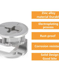 20 Pieces Furniture Cam Lock Fasteners 15mm x 12mm Furniture Cam Lock Nut Connectors Fittings For Cabinet Drawer Wardrobe
