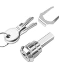 Upgrade your toolbox security with a heavy-duty zinc alloy cam lock featuring 180° rotation for easy access, includes 2 keys and 1 cylinder.