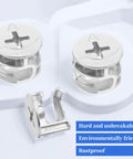 Durable 10 pack cam locks for furniture provide secure cabinet and drawer fastening with 15x12 mm eccentric locking nuts