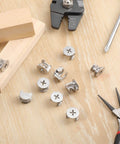 Durable 10 pack cam locks for furniture provide secure cabinet and drawer fastening with 15x12 mm eccentric locking nuts