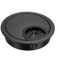 Hide and organize every cable with this zinc alloy desk hole cover, a sturdy 2.1 inch grommet shown from the top view.