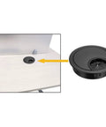 Hide and organize every cable with this zinc alloy desk hole cover, a sturdy 2.1 inch (53mm) grommet in desk opening.