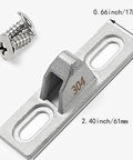 2 Pack 61x17x19mm Door And Window Hook Holder With 90 Degree Zinc Alloy Sliding Door Latch Replacement Keeper And Screws Included
