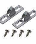 2 Pack 61x17x19mm Door And Window Hook Holder With 90 Degree Zinc Alloy Sliding Door Latch Replacement Keeper And Screws Included