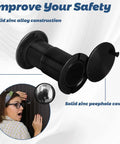 Four Pack Door Peepholes with 1 Inch Drill Bit, 220 Degree Wide View Front Door Cam with privacy cover and zinc alloy construction