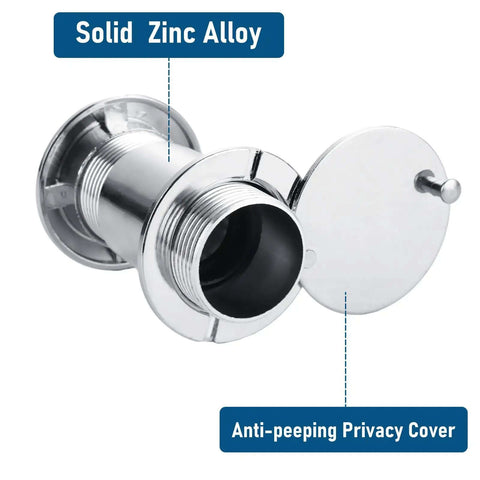 4 Pack 220 Degree Door Viewers Peep Holes For Front Doors With Large HD Lens And Heavy Duty Rotating Privacy Cover