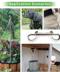24 Pcs 4.7 Inch Double Ended Bolt Snap Hooks Zinc Alloy Chain Clips Weatherproof Rust Resistant for multipurpose use in garden, pet and garage.