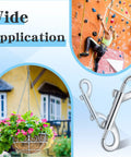 12 Pack Double Ended Bolt Snap Hooks Zinc Alloy Double Trigger Clips For Dog Leash Collar Key Chain Horse Tack Pet Sling And Feed Buckets 2.75 Inch Durable 110 Pound Working Load. Wide application examples: climbing, flower hanging basket