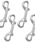 4 Pack Double Sided Clips Three And A Half Inch Double Ended Snap Hooks Zinc Alloy Outdoor Quick Release